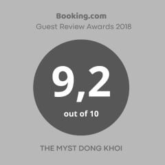 Guest Review Award 2018 - Booking.com - The Myst Dong Khoi Hotel