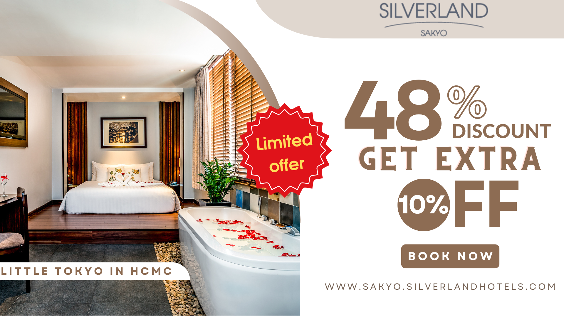 SILVERLAND SAKYO – ROOM ONLY HOTEL WEBSITE PROMOTION (SAVE 48%)