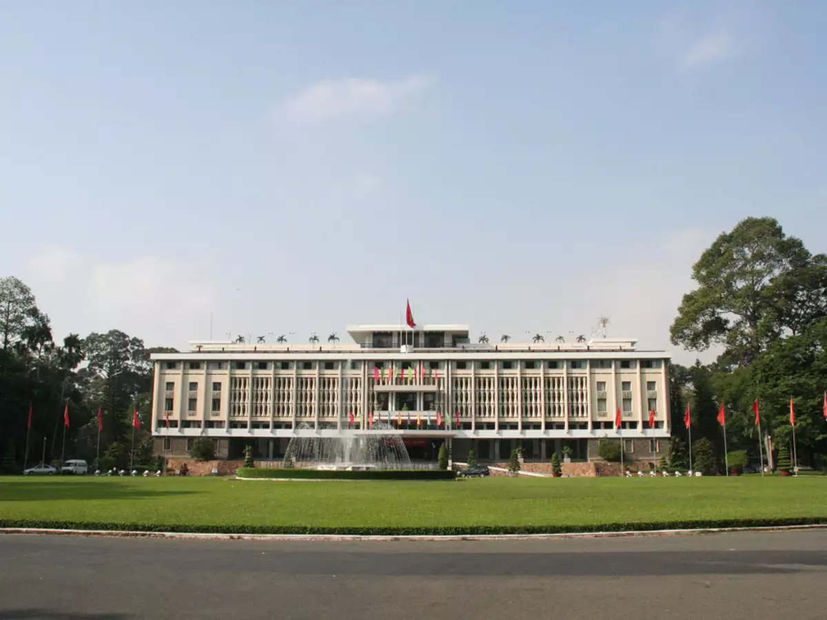 Independence Palace in district 1 near ben thanh market
